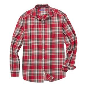 J.Mclaughlin Mens Dobson Woven Shirt, Red